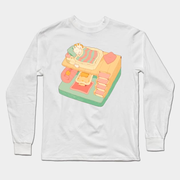 Sleepy bunnies 2 Long Sleeve T-Shirt by PeachyDoodle